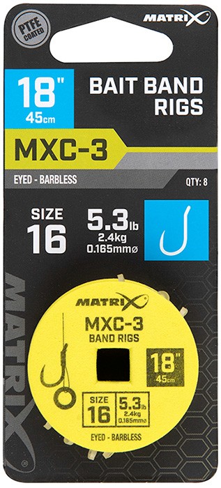 8kom - Gotovi Predvez Matrix MXC-3 18” Bait Band Rigs