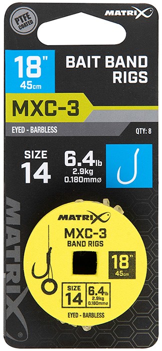 8kom - Gotovi Predvez Matrix MXC-3 18” Bait Band Rigs