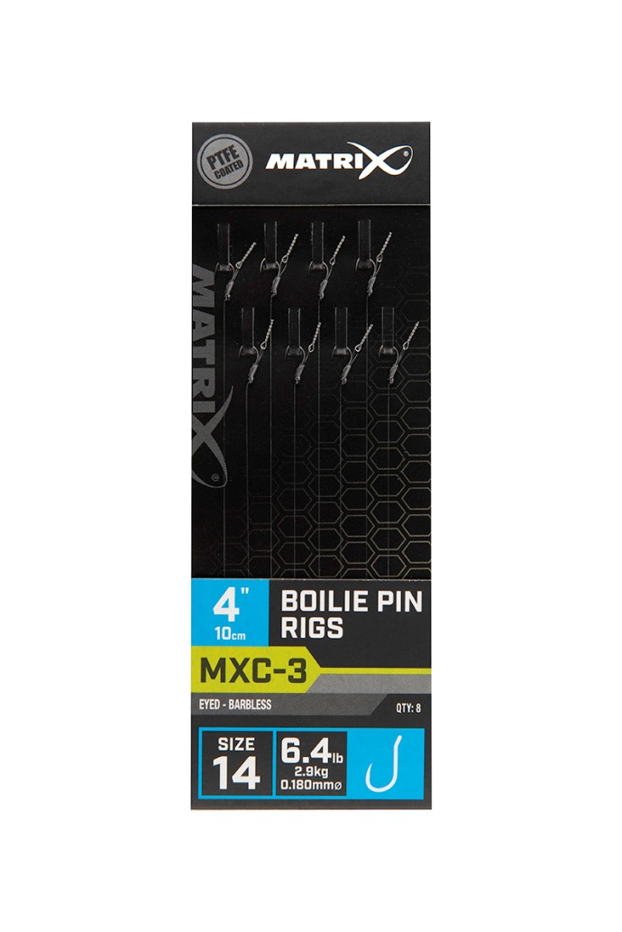 8kom - Gotovi Predvez Matrix MXC-3 4” Boilie Pin Rigs