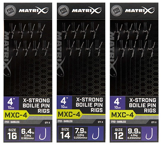 8kom - Gotovi Predvez Matrix MXC-4 4” Boilie Pin Rigs