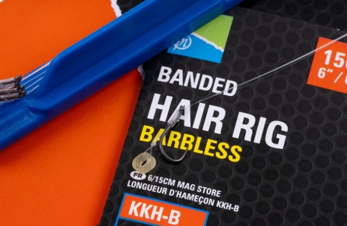 8kom - Gotovi Predvez Preston 6"/15cm Kkh-B Banded Hair Rig
