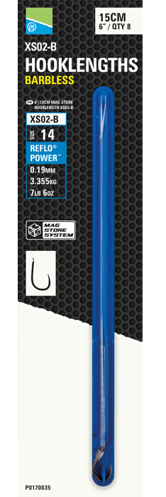 8kom - Gotovi Predvez Preston 6"/15cm Mag Store Hooklength