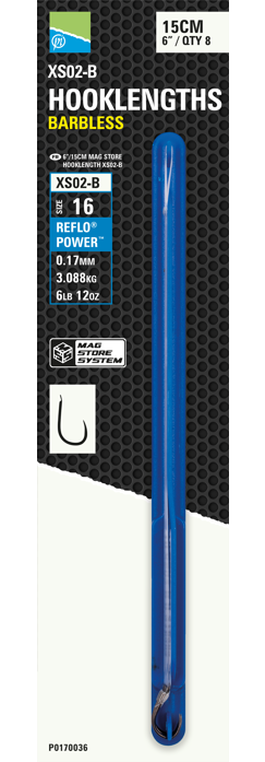 8kom - Gotovi Predvez Preston 6"/15cm Mag Store Hooklength