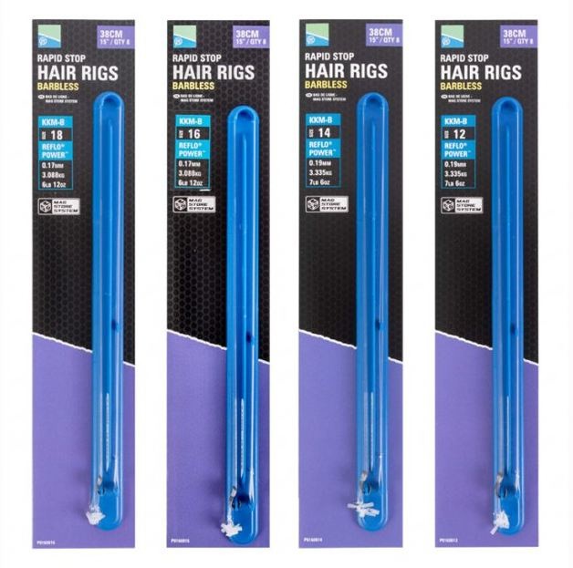 8kom - Gotovi Predvez Preston KKM-B Mag Store Hair Rigs - Rapid Stop 38cm