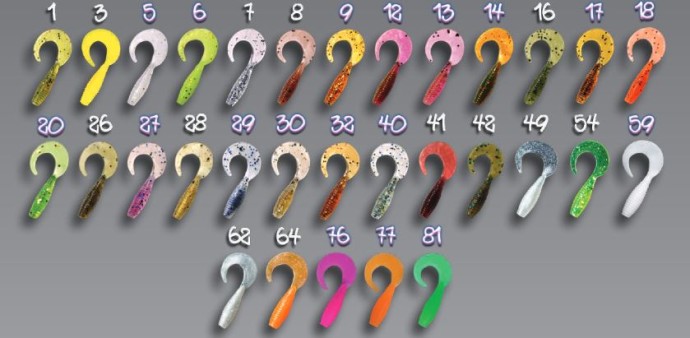 8kom - Gumeni Mamac Crazy Fish Angry Spin 2,5cm 0,22gr