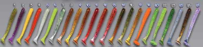 8kom - Gumeni Mamac Crazy Fish Vibro Worm 5cm 0,9gr