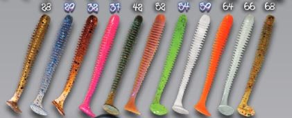 8kom - Gumeni Mamac Crazy Fish Vibro Worm 5cm 0,9gr