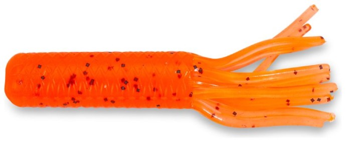8kom - Gumeni mamac Iron Claw Moby Tube 9cm Dirty Carrot Light