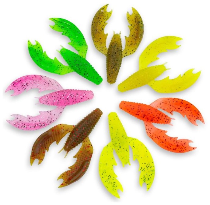 8kom - Gumeni Mamac Iron Claw Paddy Craw 6,5cm