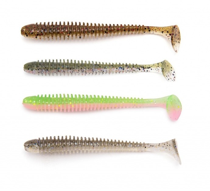 8kom - Gumeni Mamac Keitech Swing Impact 4" 10,2cm 4,6gr