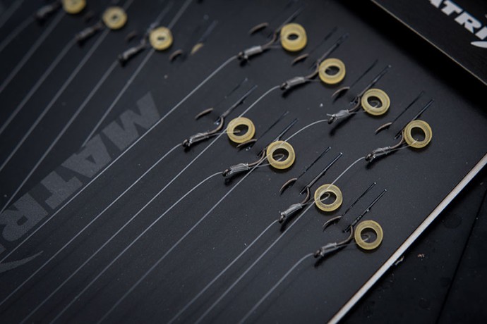 8kom - Hotovi Predvez Matrix MXC-3 Bait Band Pole Rigs Barbless