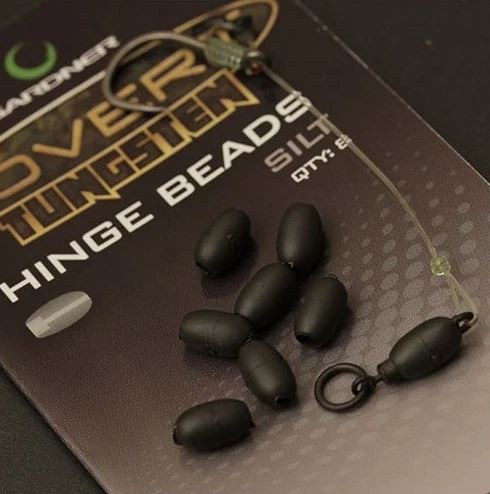 8kom - Olovo za udicu Gardner Covert Tungsten QC Hook Swivel Hinge Beads 8x4,8mm