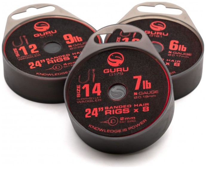 8kom - Predvez Guru Super Pellet Waggler Bait Band 24 inch