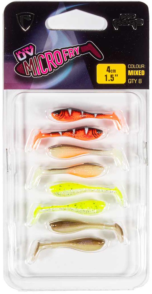 8kom - Set Mamaca Rage Micro Fry Mixed Colour Lure Pack 4cm