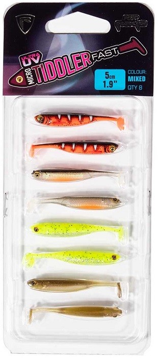 8kom - Set Mamaca Rage Tiddler Fast Mixed Colour Lure Pack 5cm