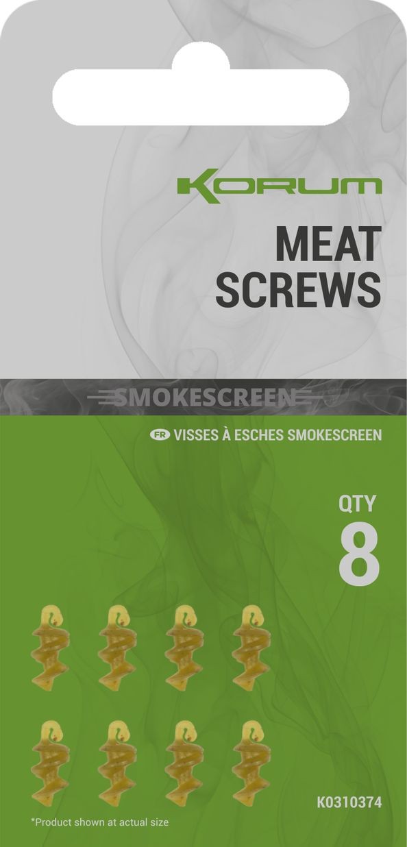 8kom - Svrdlo Korum Smokescreen Meat Screws