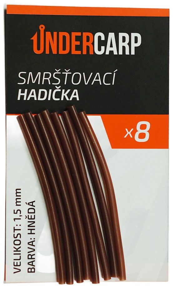 8kom - Termoskupljajuća cijev UnderCarp Shrink Tube 1,5mm smeđa