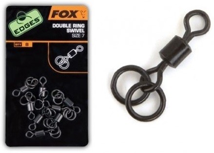 8kom - Vrtilica Fox s dva prstena Double Ring Swivel Veličina 7