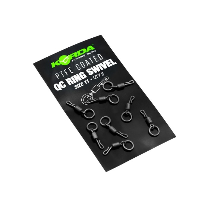 8kom - Vrtilica s prstenom Korda PTFE QC Ring Swivel