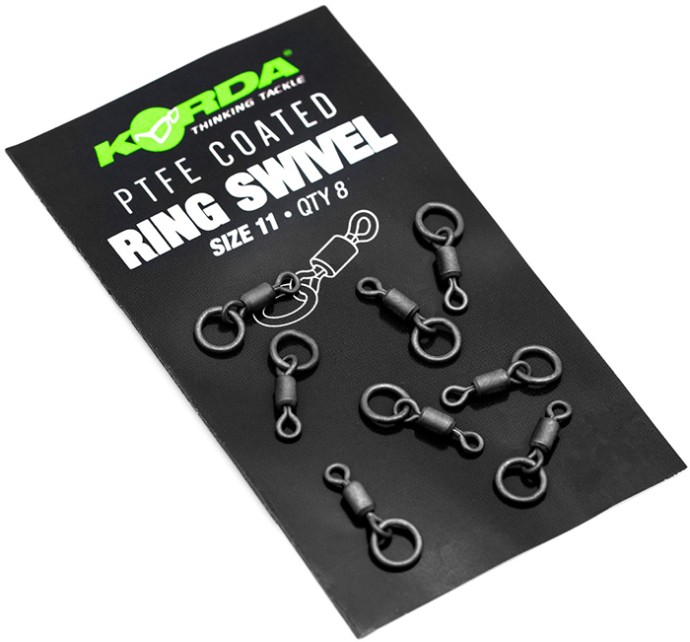 8kom - Vrtilica s Prstenom Korda PTFE Ring Swivel Veličina 8