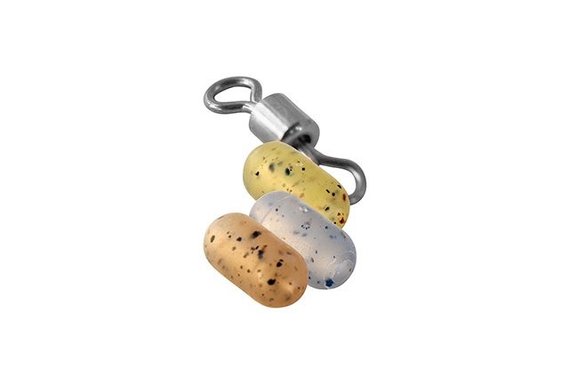 8kom - Vrtilice s Perlicom Drennan Swivel Stop Beads