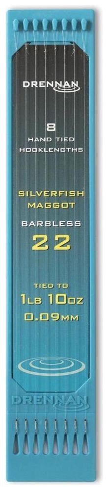 8ks - Hotový Náväzec Drennan Silverfish Maggot Barbless