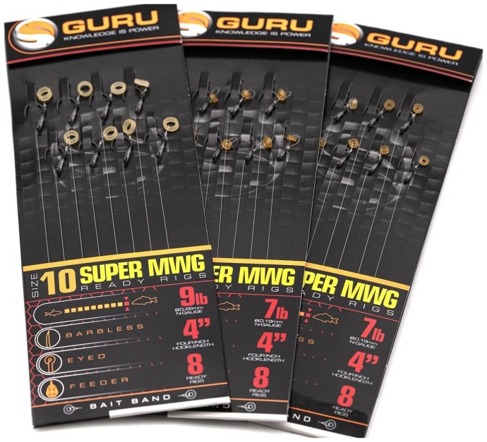 8ks - Hotový Náväzec Guru SMWG Bait Bands Rig 4 inch