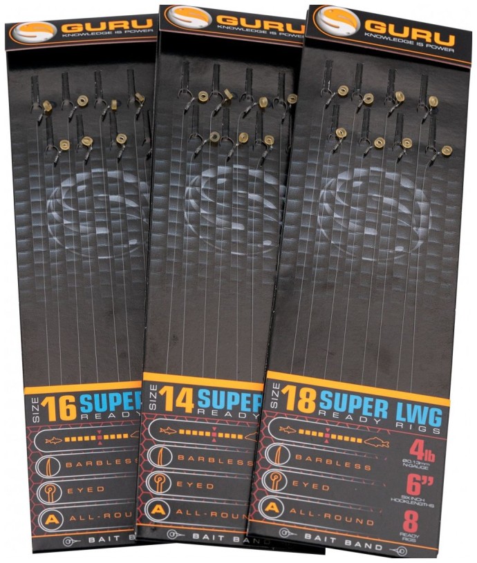 8ks - Hotový Náväzec Guru Super LWG Bait Band Rigs 6 inch