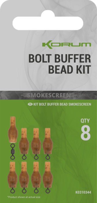 8ks - Korálky Korum Smokescreen Bolt Buffer Bead Kit