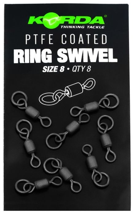8ks - Obratlík s Krúžkom Korda PTFE Ring Swivel Veľkosť 11