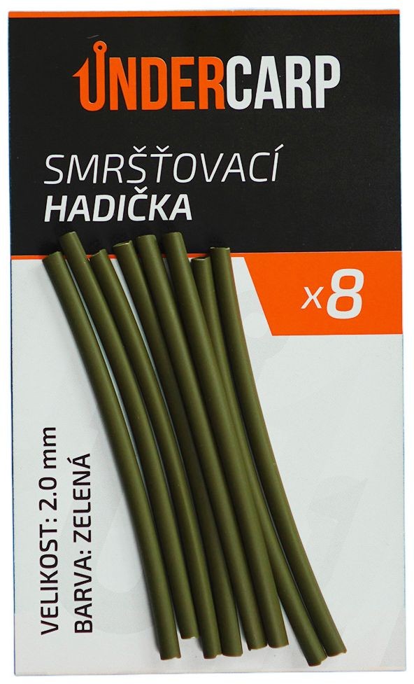 8ks - Smršćujuća Cijev UnderCarp 2,0mm zelena