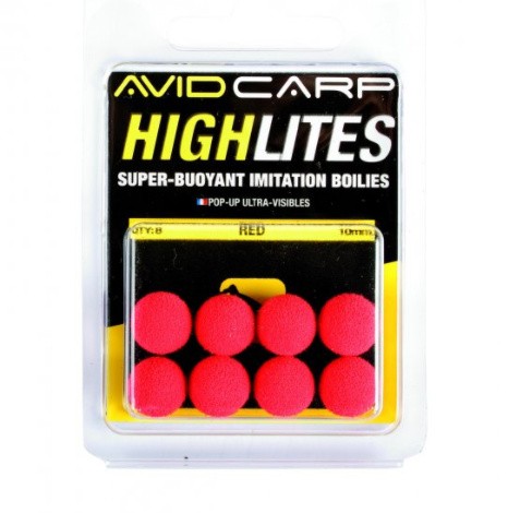 8ks - Umělá Nástraha Avid Carp High Lites 10mm