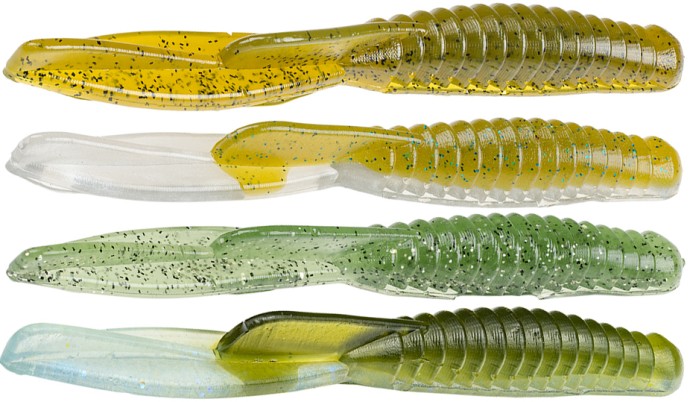 9 kom - Gumena Mamac Strike King KVD Drop Shot Half Shell OPT