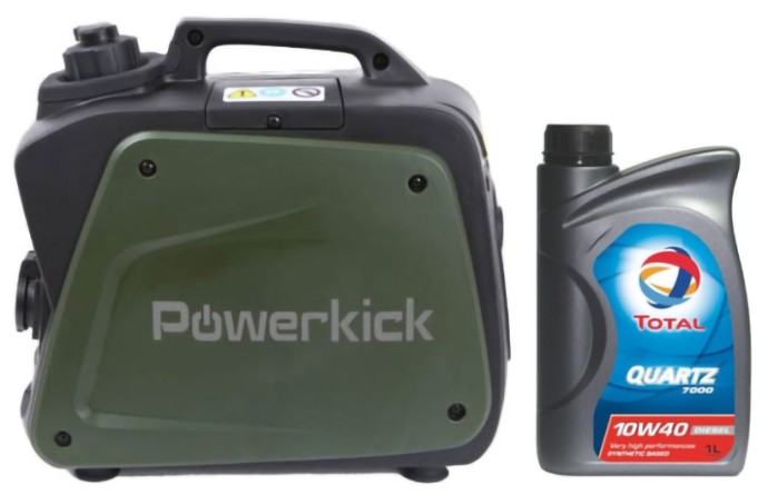 Agregat Powerkick Generator 800 + Ulje Total 10W-40 1l