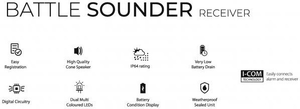 Baza Black Cat Battle Sounder Receiver Black