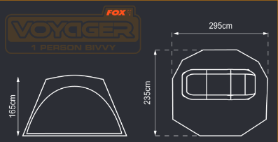 Bivak s unutarnjom kabinom Fox Voyager 1 Person Bivvy + Inner Dome