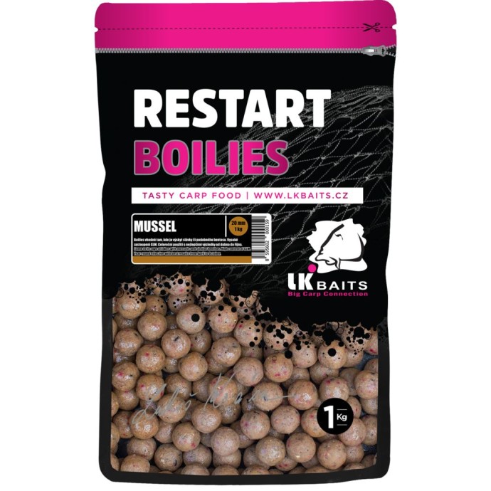 Boilie LK Baits ReStart 30mm 1kg Mussel