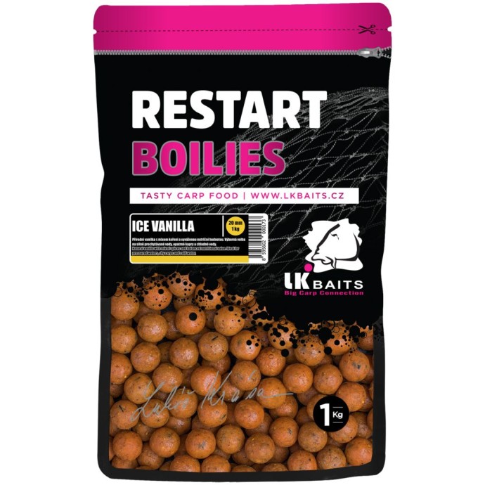 Boilie LK Baits ReStart Ice Vanilla 1kg