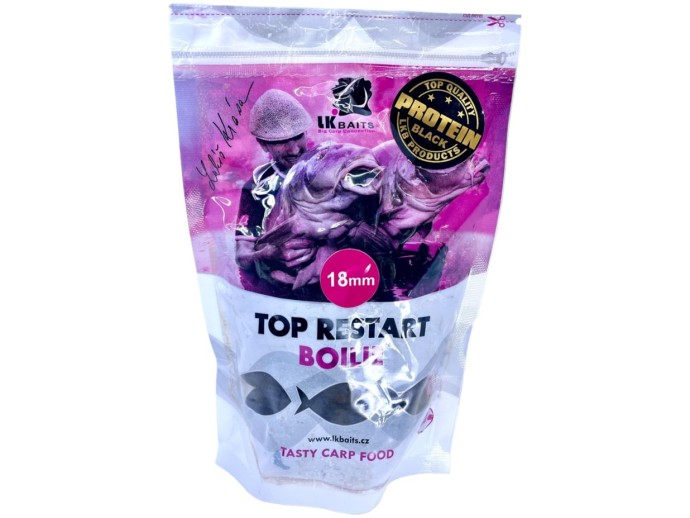 Boilie LK Baits Top ReStart 18mm 250g Black Protein