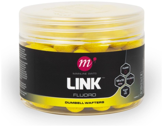 Boilie Mainline Link Fluoro Dumbell Wafters 12 x 15mm