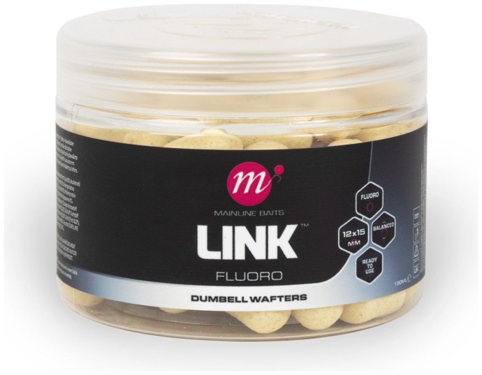 Boilie Mainline Link Fluoro Dumbell Wafters 12 x 15mm