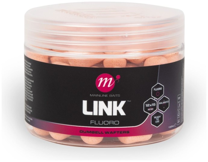 Boilie Mainline Link Fluoro Dumbell Wafters 12 x 15mm