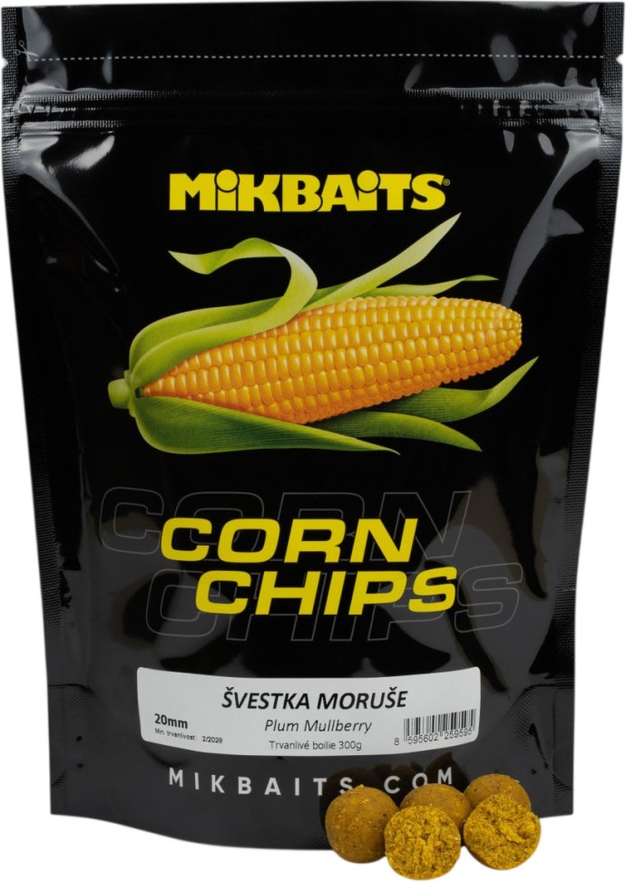 Boilie Mikbaits Corn Chips Švestka Moruše