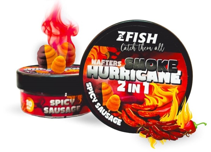 Boilie Zfish Dimljeni Hurricane Wafters 2u1 Slani Karamel