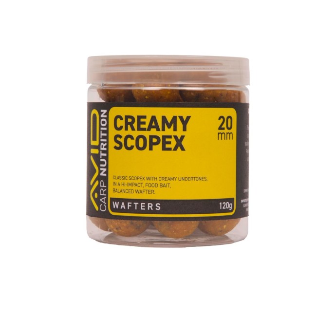 Boilies Avid Carp Creamy Scopex Wafters