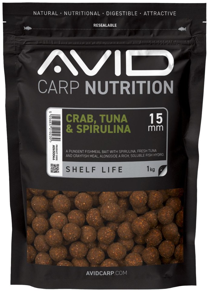 Boilies Avid Carp Monster Crab-Tuna & Spirulina