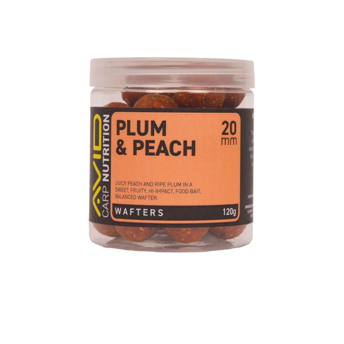 Boilies Avid Carp Plum & Peach Wafter