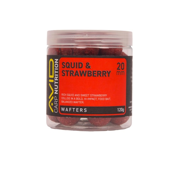 Boilies Avid Squid & Strawberry Wafter