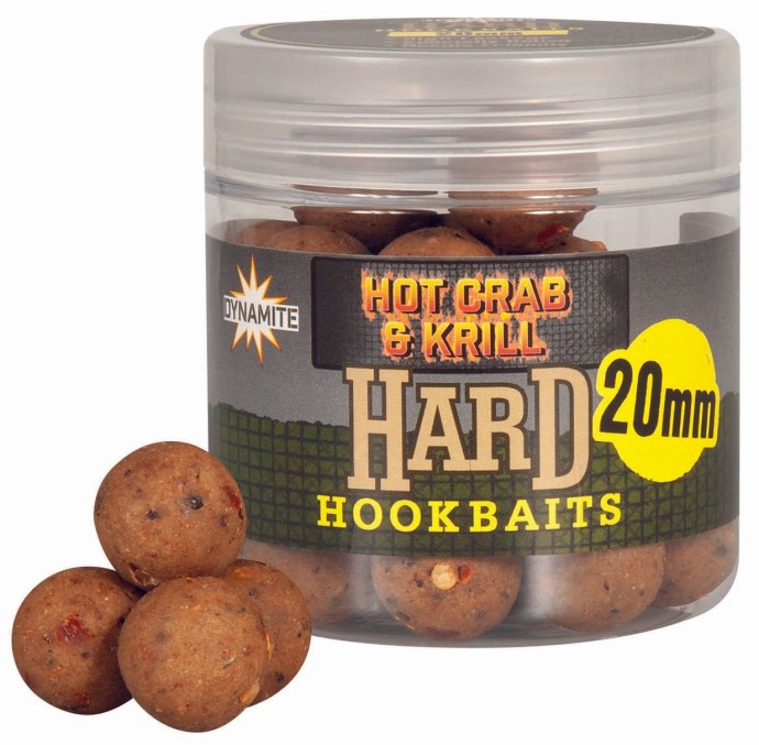 Boilies Dynamite Baits Hardened Hookbaits 20mm 150g Hot Crab & Krill