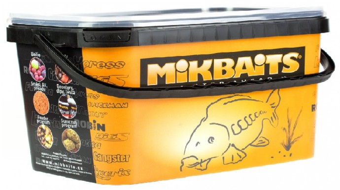 Boilies Mikbaits Krvavý Huňáček Krab&Sardinka